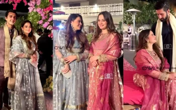 aiman-khan-and-minal-khan-spotted-at-a-family-wedding