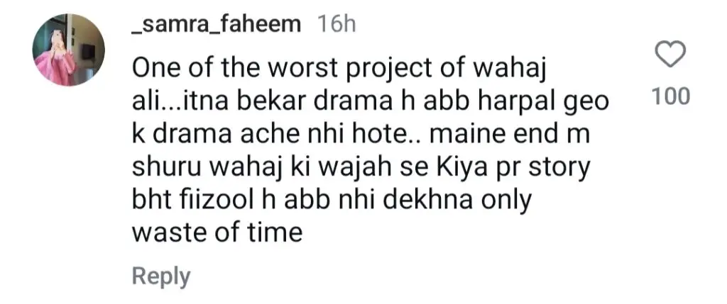 Wahaj Ali Fans Criticize Him For Choosing Sunn Mere Dil