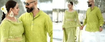 Juvaria Abbasi Photoshoot with Husband from a Wedding