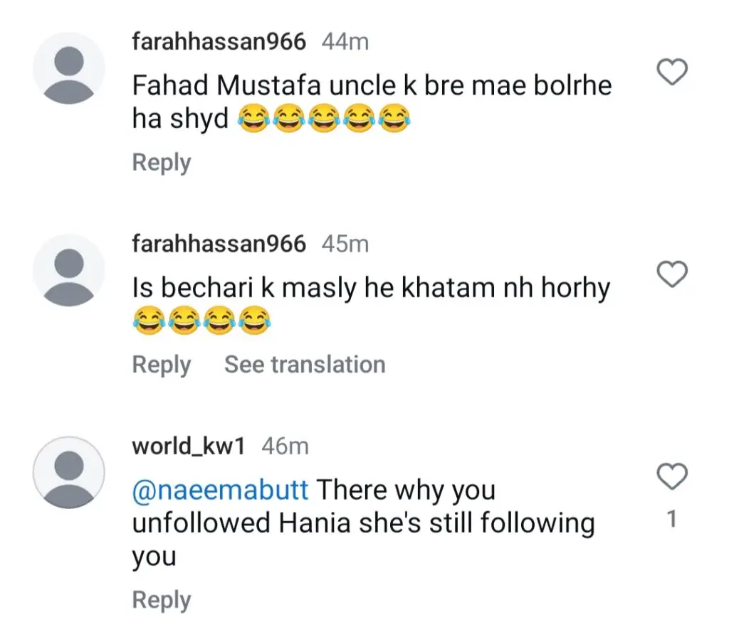 Naeema Butt Calls Out Fellow Actress For Rude Behaviour