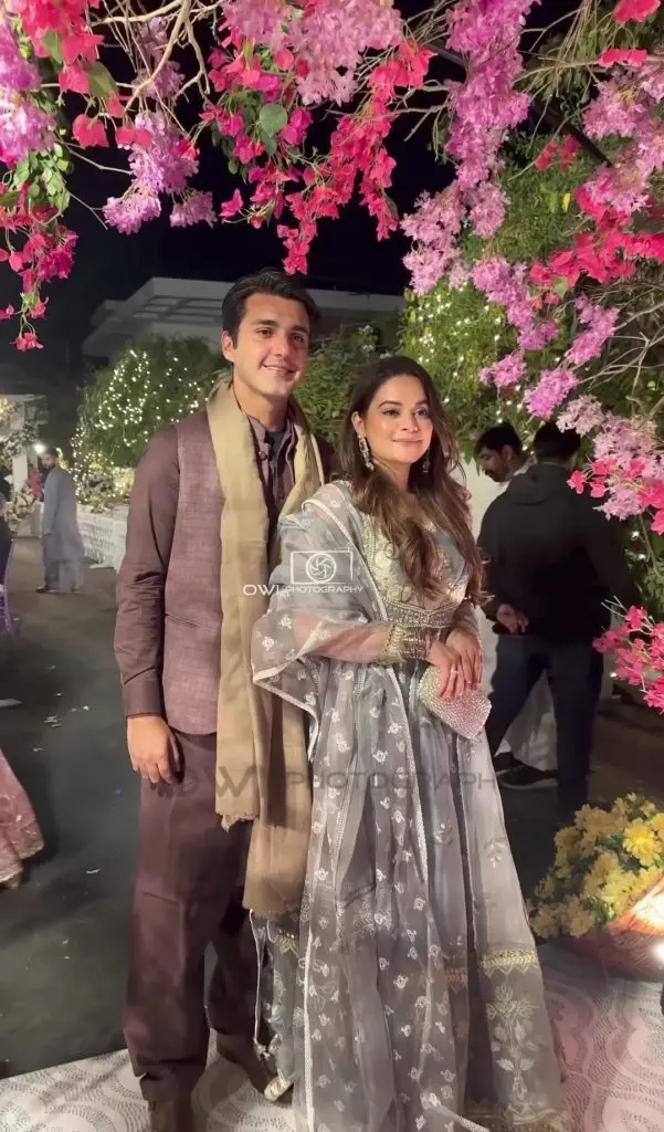 Aiman Khan and Minal Khan Spotted At a Family Wedding