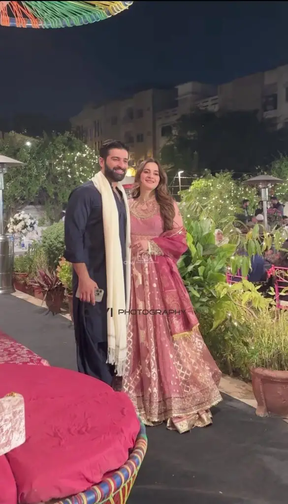 Aiman Khan and Minal Khan Spotted At a Family Wedding