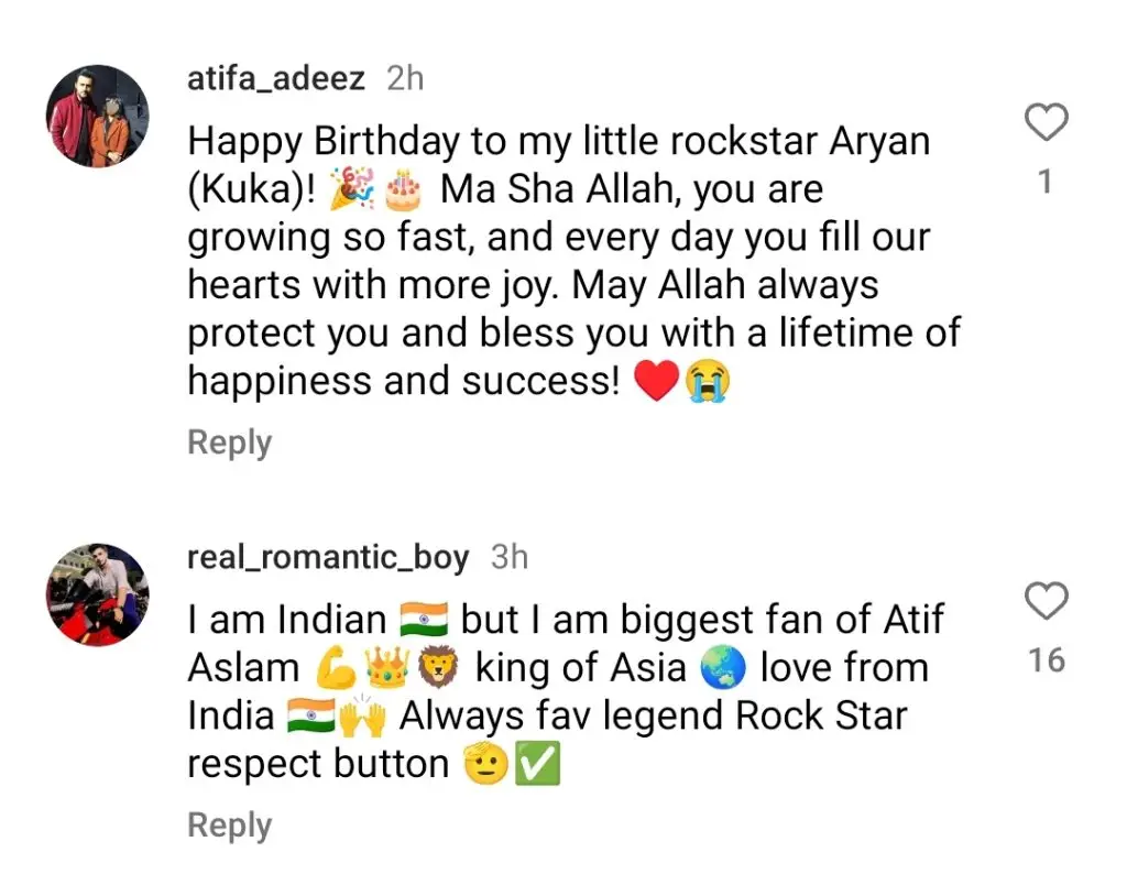 Atif Aslam's Beautiful Birthday Wish for Son