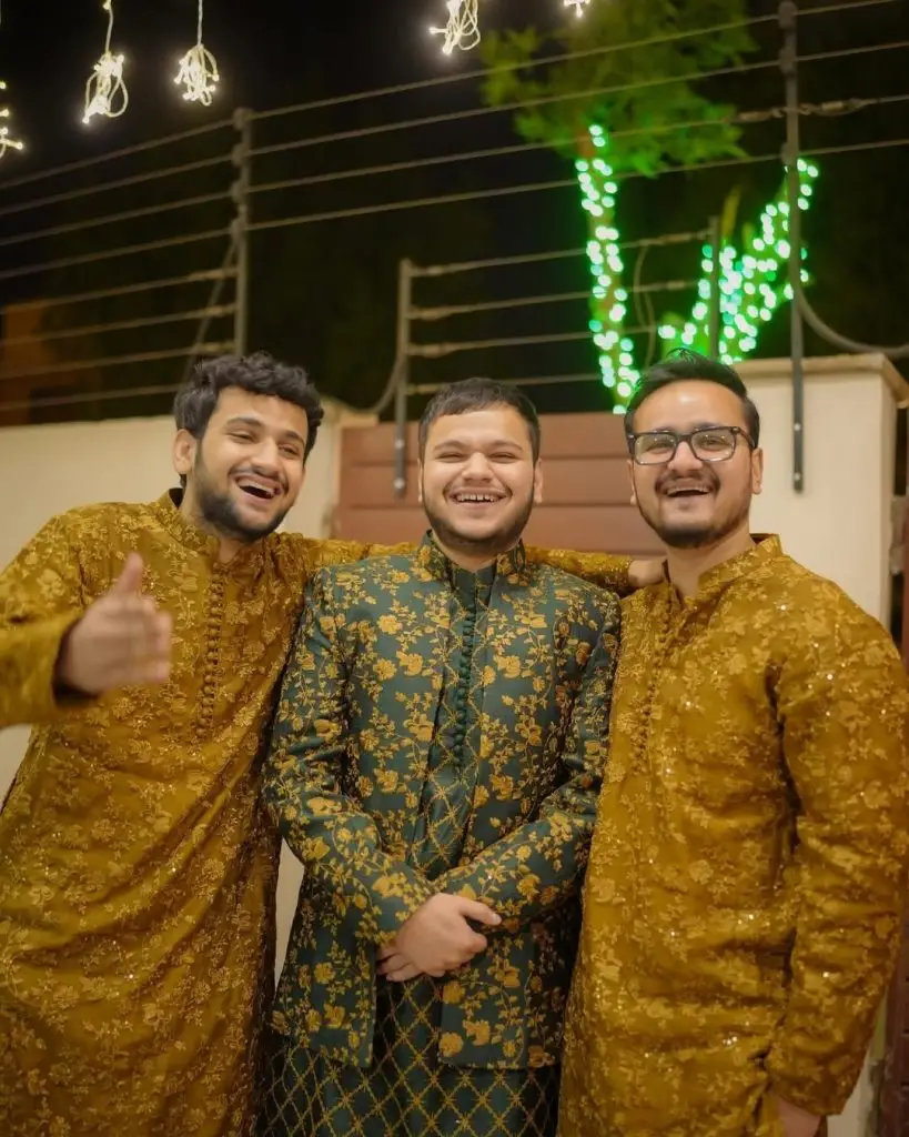 Maaz Safder Brother Hussain Safder's Mehndi Pictures