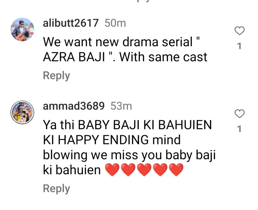 Baby Baji ki Bahuwain Last Episode Public Reaction