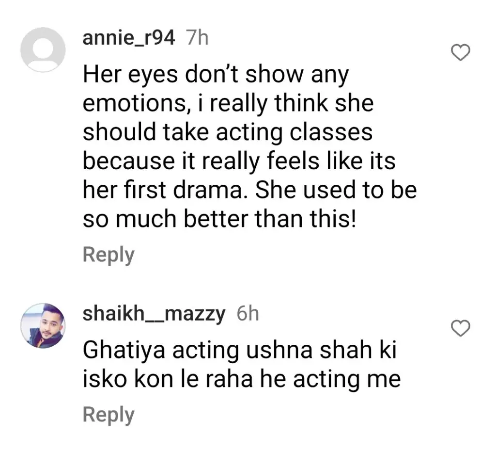 Fans Think Ushna Shah's Acting Ruined Ghair