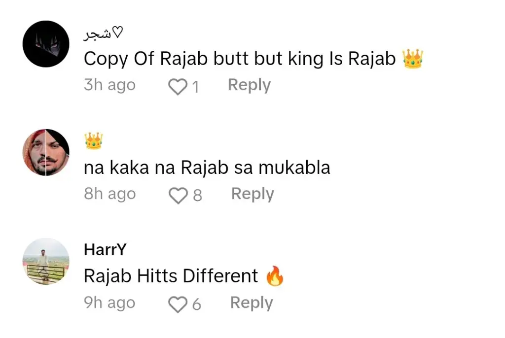 Maaz Safder Trolled for Copying Rajab Butt