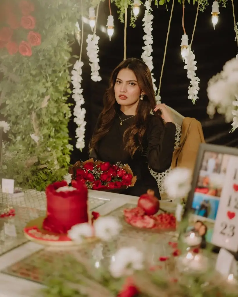 Iqra Kanwal Celebrates Wedding Anniversary In A Romantic Setup