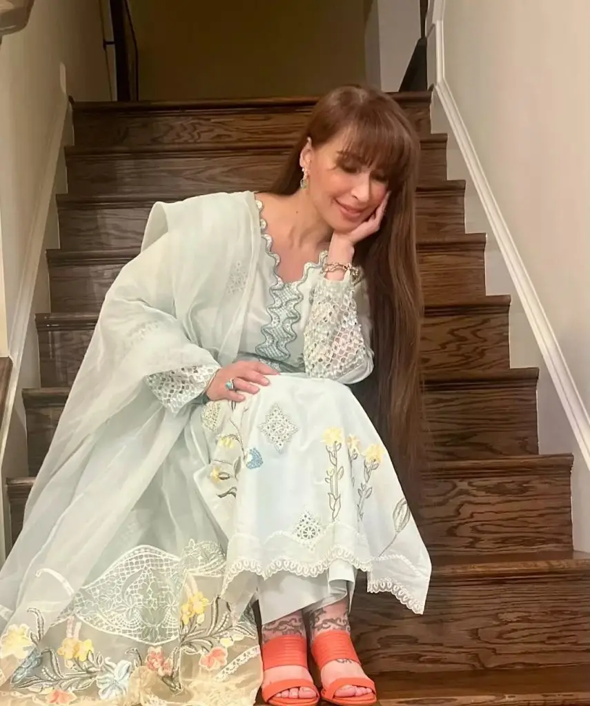 Reema Khan Attends Wedding with Husband in USA