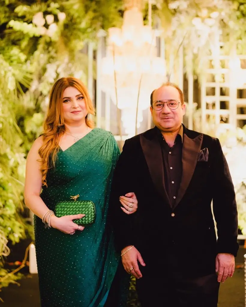 Rahat Fateh Ali Khan Spotted With Family At A Wedding