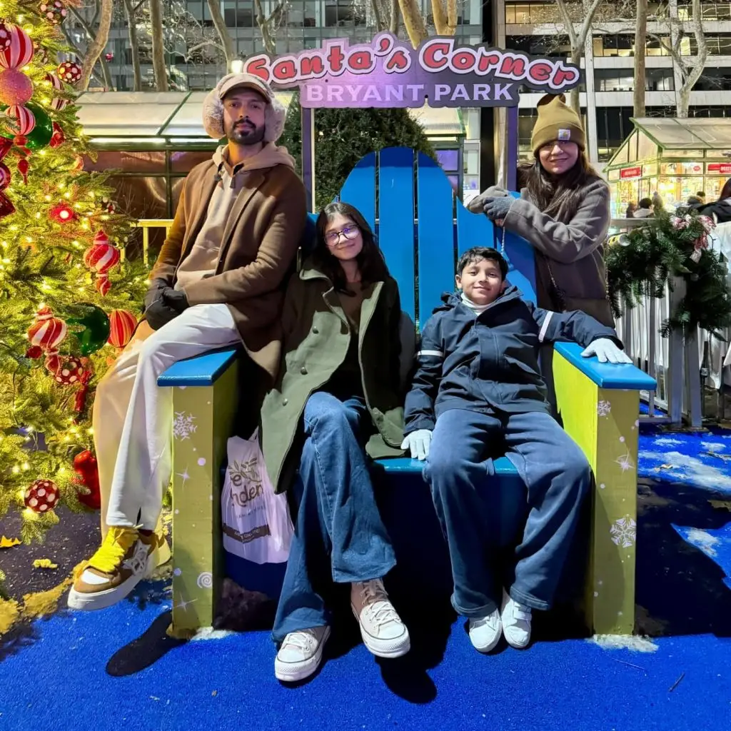 Fahad Mustafa With Family In New York