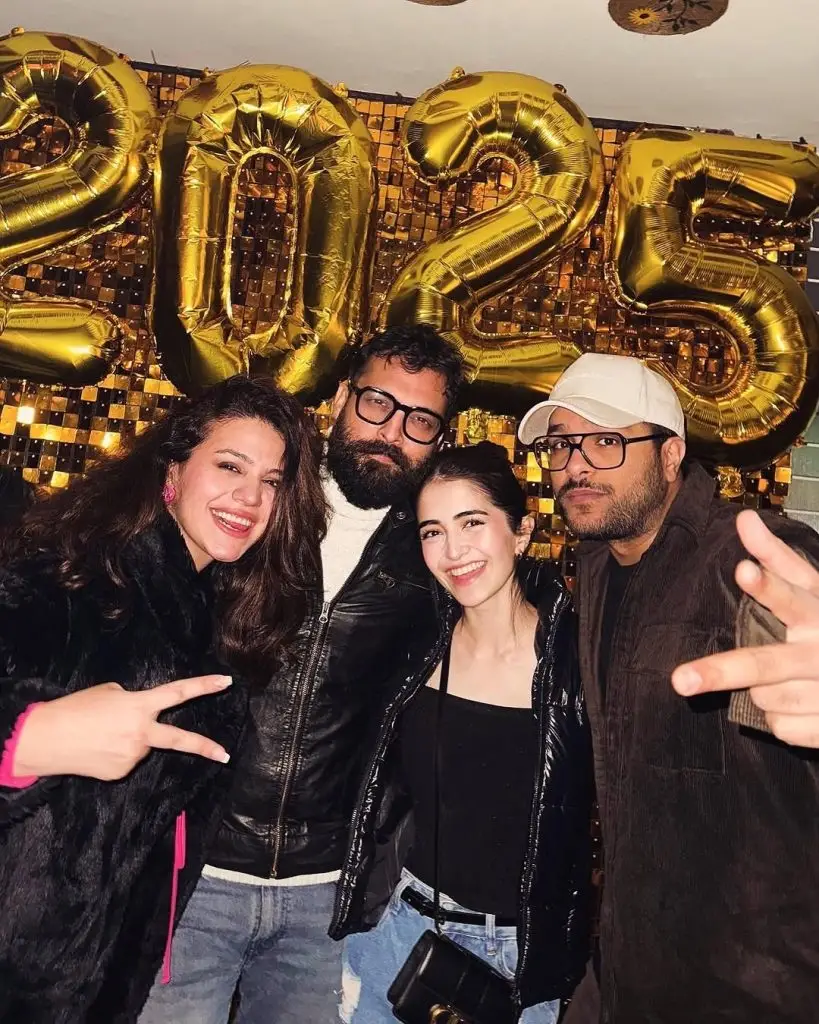 Zara Noor Abbas New Year Celebration With Family & Friends